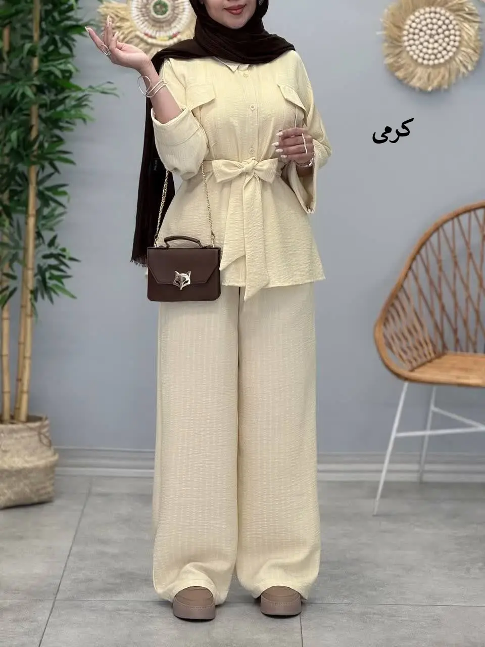 3446-شومیز و شلوار سونیا